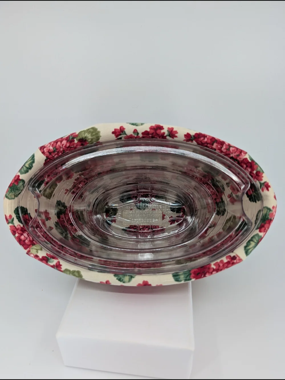Longaberger 2002 May Series Geranium Basket Planter/Liner/2 Protectors/Tie-On